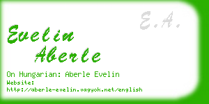 evelin aberle business card